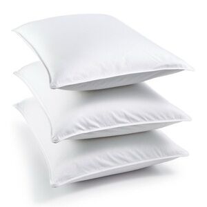 White Down Soft Density Pillow, Standard/Queen NIP Soft, Medium or Firm